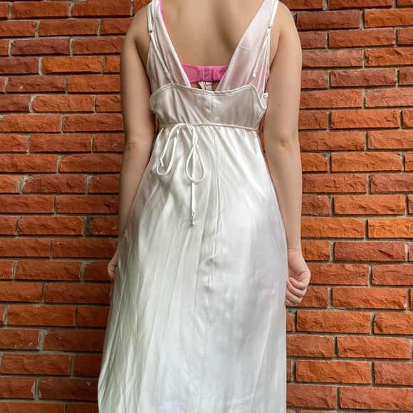 SOLD Vintage satin lace slip dress - Picture 6 of 15